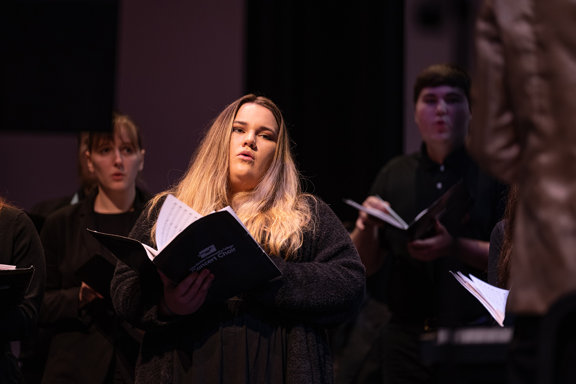 photo of LBCC student singing