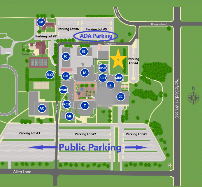 Map of commencement 2024 location